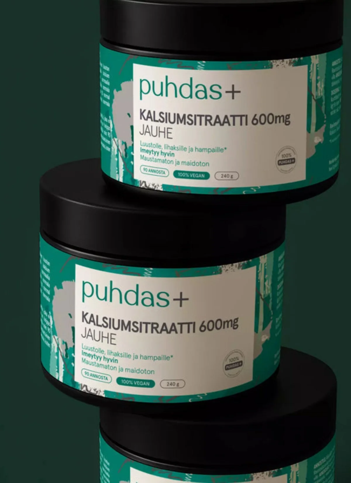Puhdas+ Kalcio citratas 600 mg 240 g