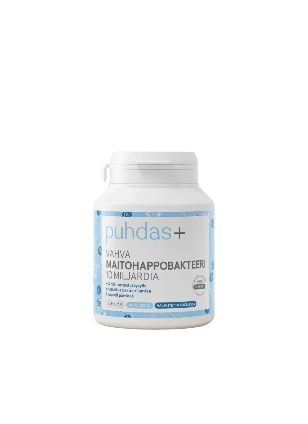 Lactic acid bacteria 10 billion 75 capsules Puhdas+ Lactic acid bacteria 10 billion 75 capsules