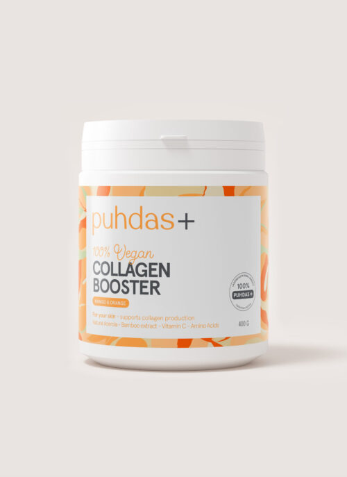 Collagen Booster 100% vegan, Mango& Appelsiin 400g www.puhdasplus.ee