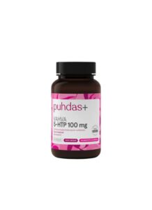 Puhdas+ 5-HTP 100 mg 60 kapslit — toidulisand pakendis