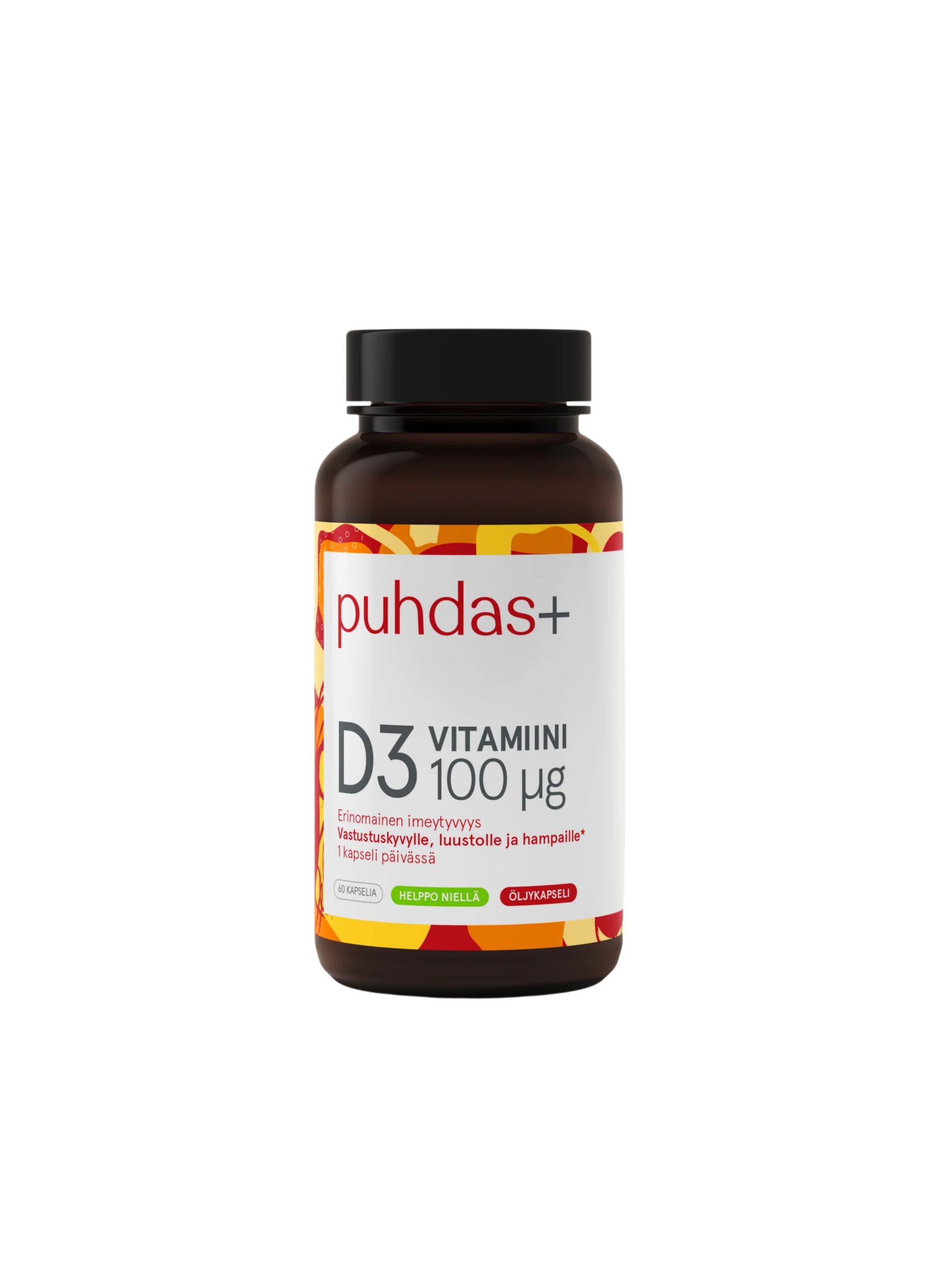 puhdasplus D3 VITAMIINI 100MG 60KAPS