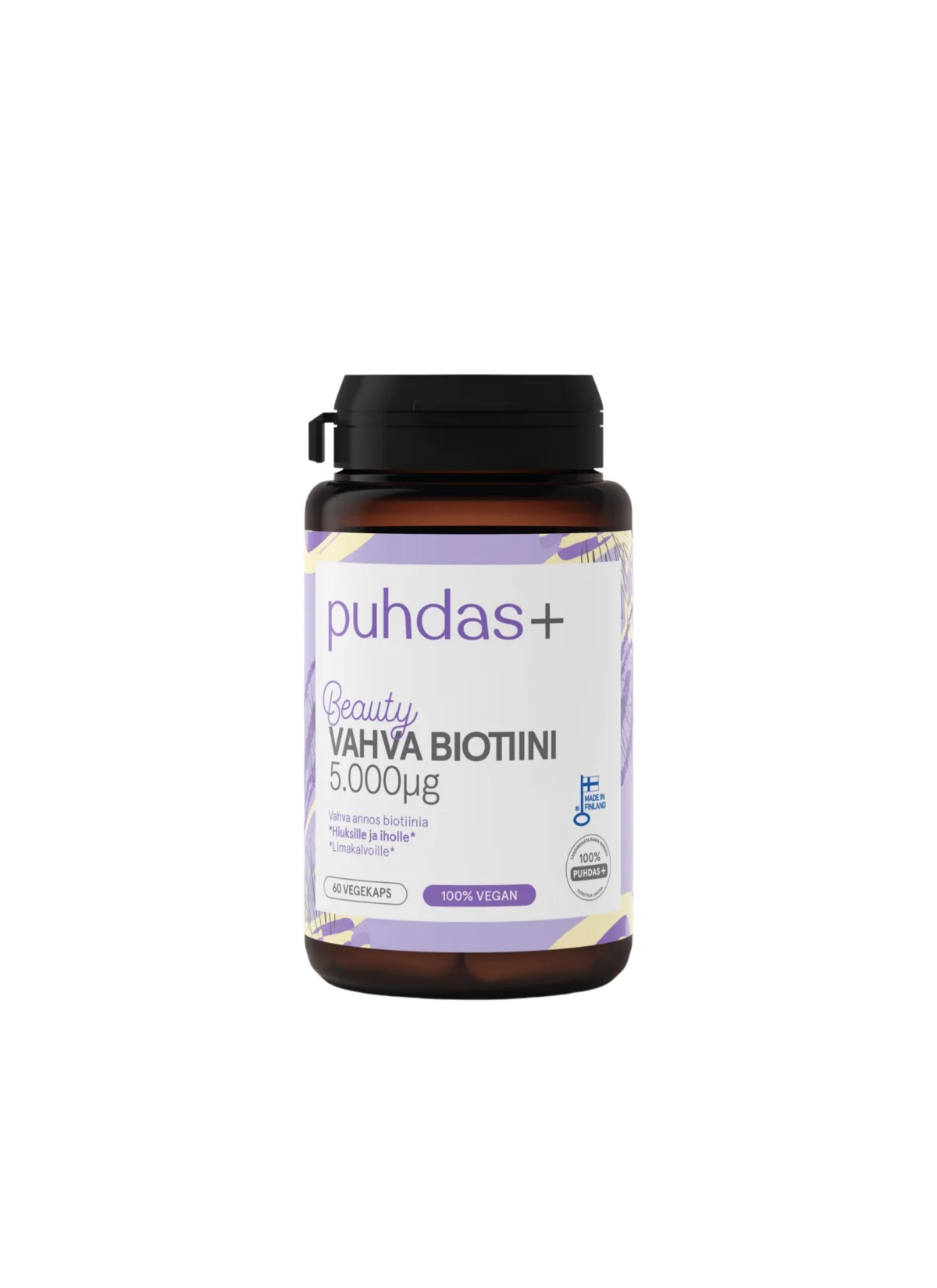 Puhdas+ Beauty Biotin 5,000 µg 60 capsules