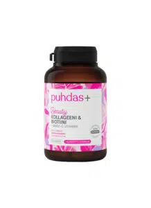 Puhdas+ Beauty Kollageen ja Biotiin — 120 kapslit naha ja juuste toetamiseks