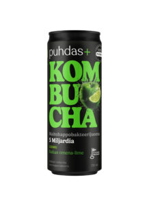 Obuolių ir laimo kombučia 330 ml