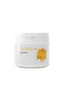 Puhdas+ Akaatsiakiud 200g — toidulisand pakendis