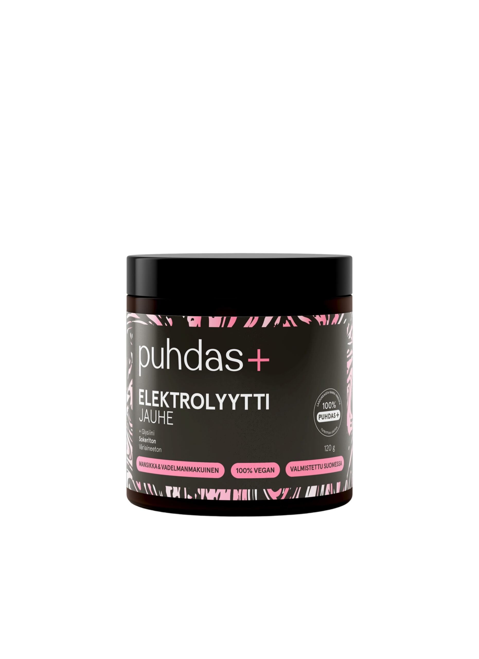 Puhdas+ Elektrolüütide pulber vaarika maasika maitseline