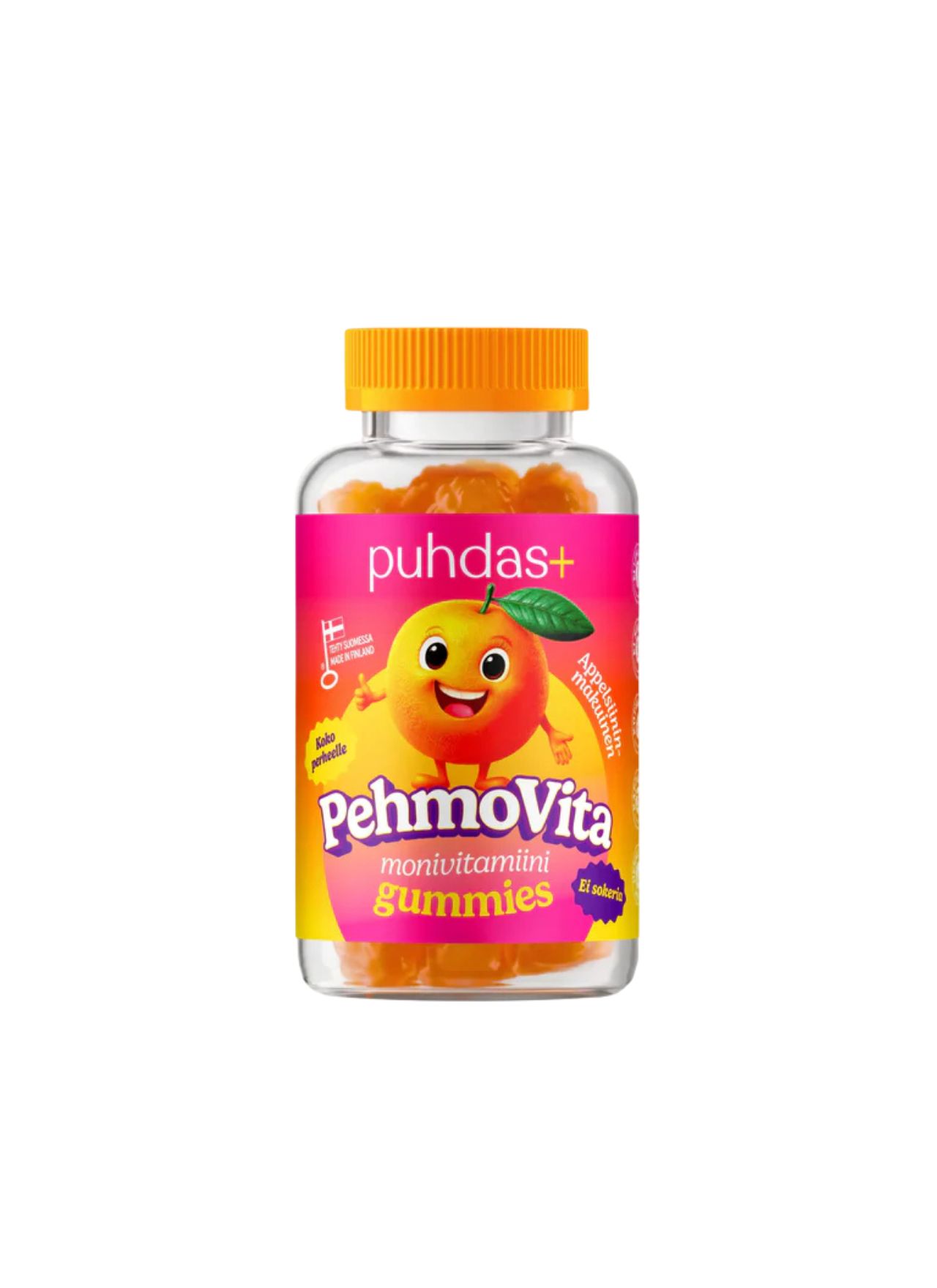 PehmoVita multivitamiin kummikommid lastele ja täiskasvanutele 75 tk