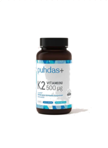 K2-vitamiin 500 µg 60 kapslit | Puhdas+