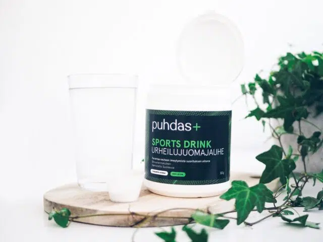 Sports Drink – kotimaassa valmistettu hiilihydraatti-elektrolyyttijuomajauhe - Puhdas+