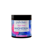 Puhdas+ Night Time magneesiumipulber maasika-mustika maitsega 80 g