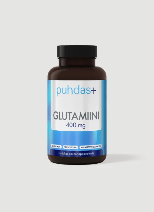 Puhdas+ Glutamiin 400 mg 120 kapslit