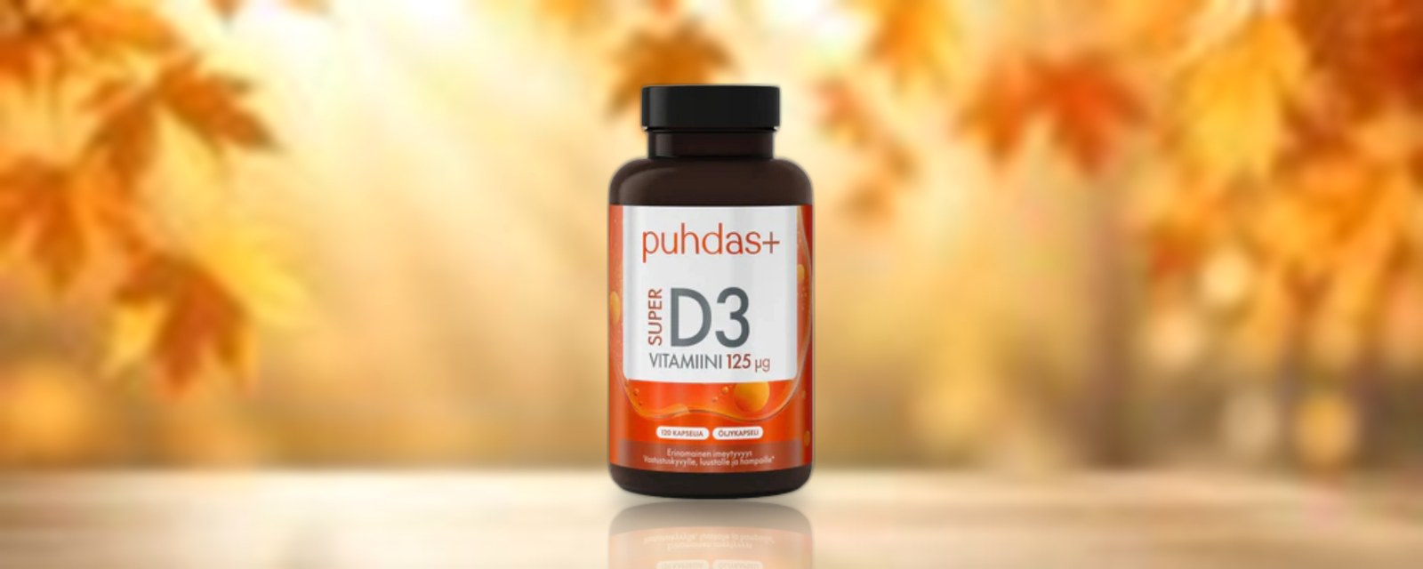 Puhdas+ D3-vitamiin 125 µg oliiviõlis