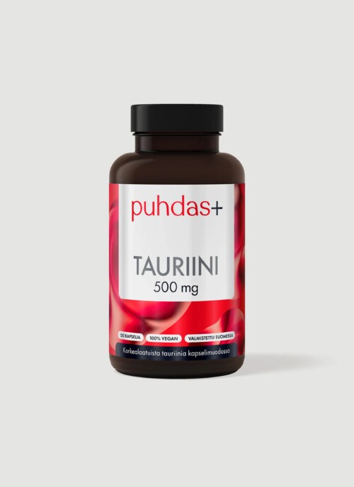 Puhdas+ Tauriin 500 mg 120 kapslit