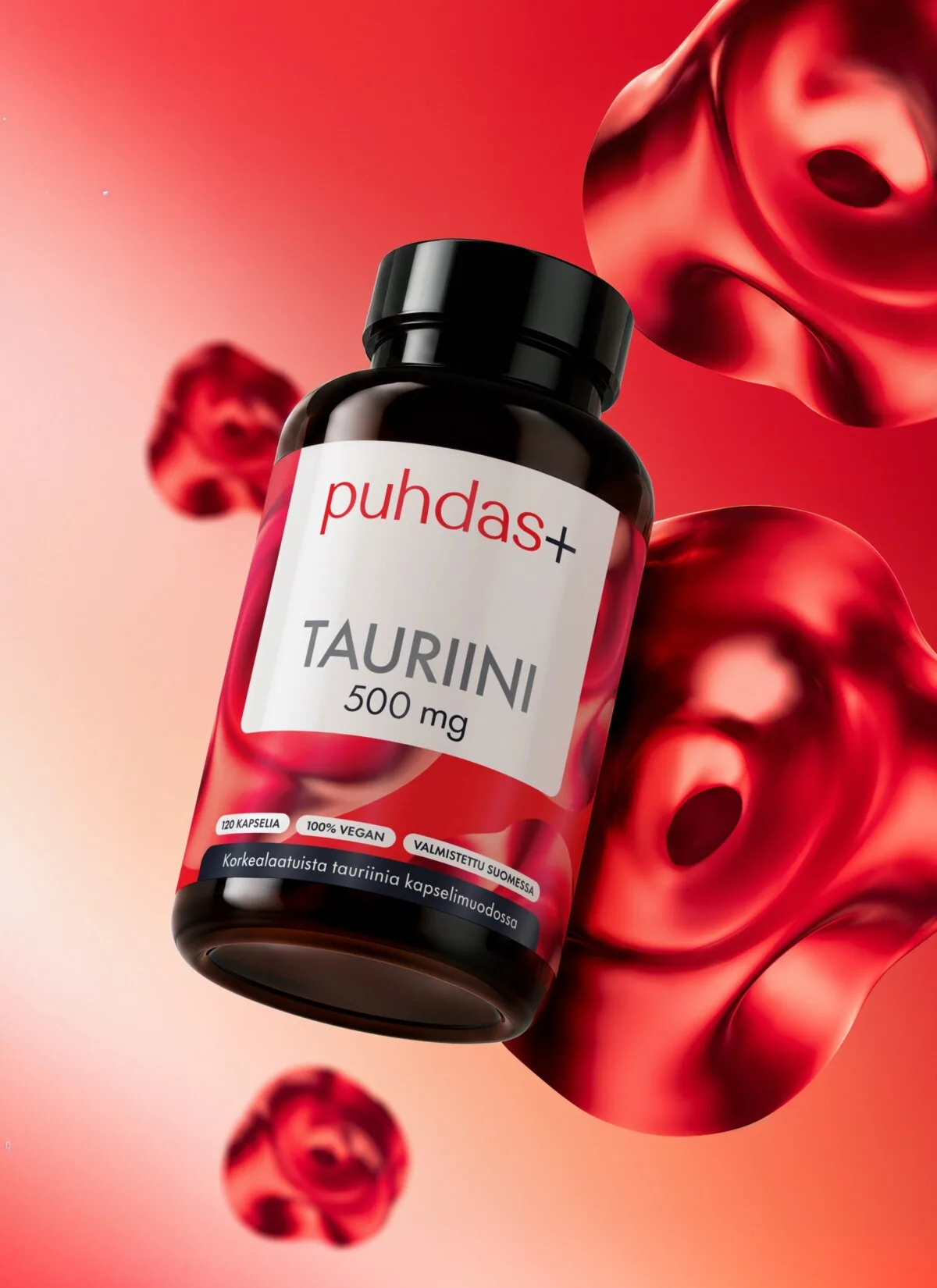 Puhdas+ Tauriin 500 mg 120 kapslit