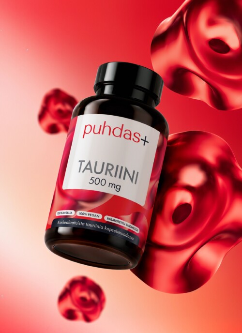 Puhdas+ Tauriin 500 mg 120 kapslit