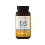 Premium D3-vitamiin 50 µg + K2 + Omega-3 + Vitaminas A 120 kapsulių