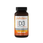 Premium D3-vitamiin 100 µg + K2 + Omega-3 + Vitaminas A 120 kapsulių