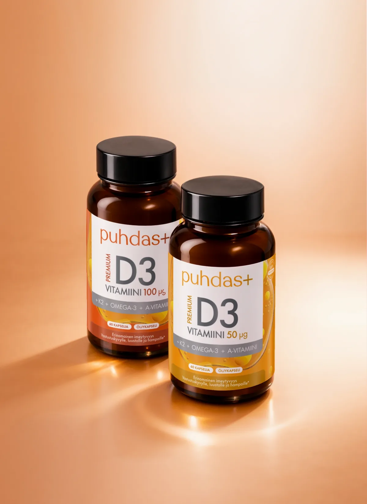 Premium witamina D3 50 µg + K2 + Omega-3 + witamina A