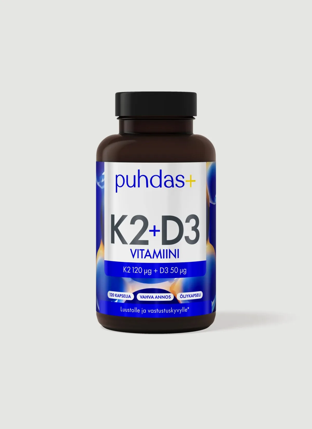 K2 + D3-vitamiin 120 Kapseln