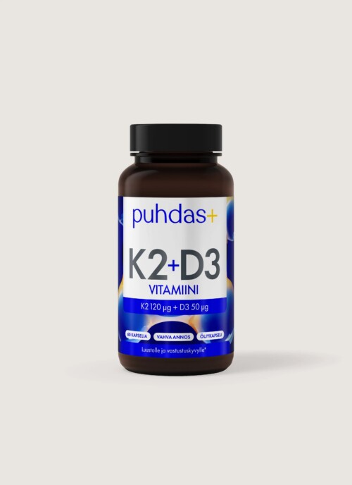 K2 + D3-vitamiin (120 µg + 50 µg)